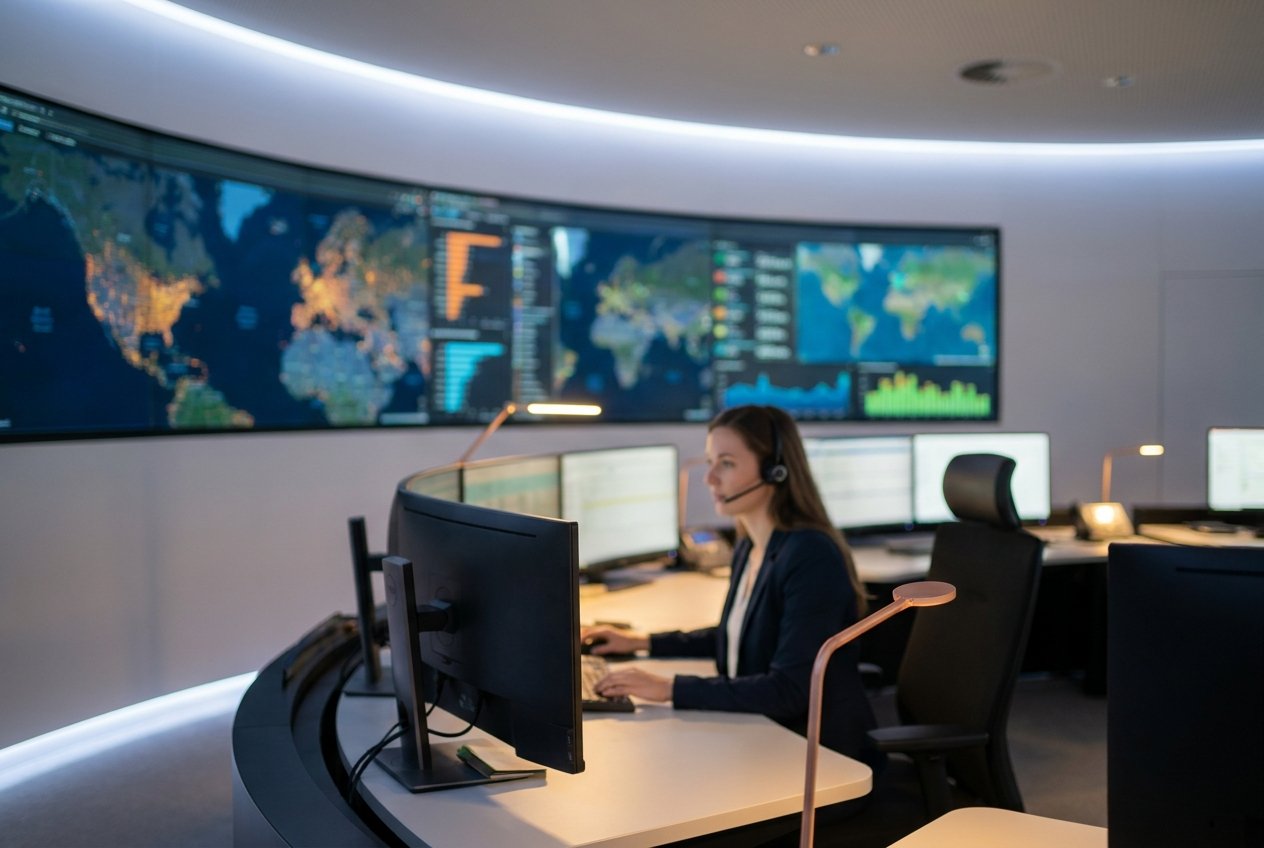 Logistics forecasting control room