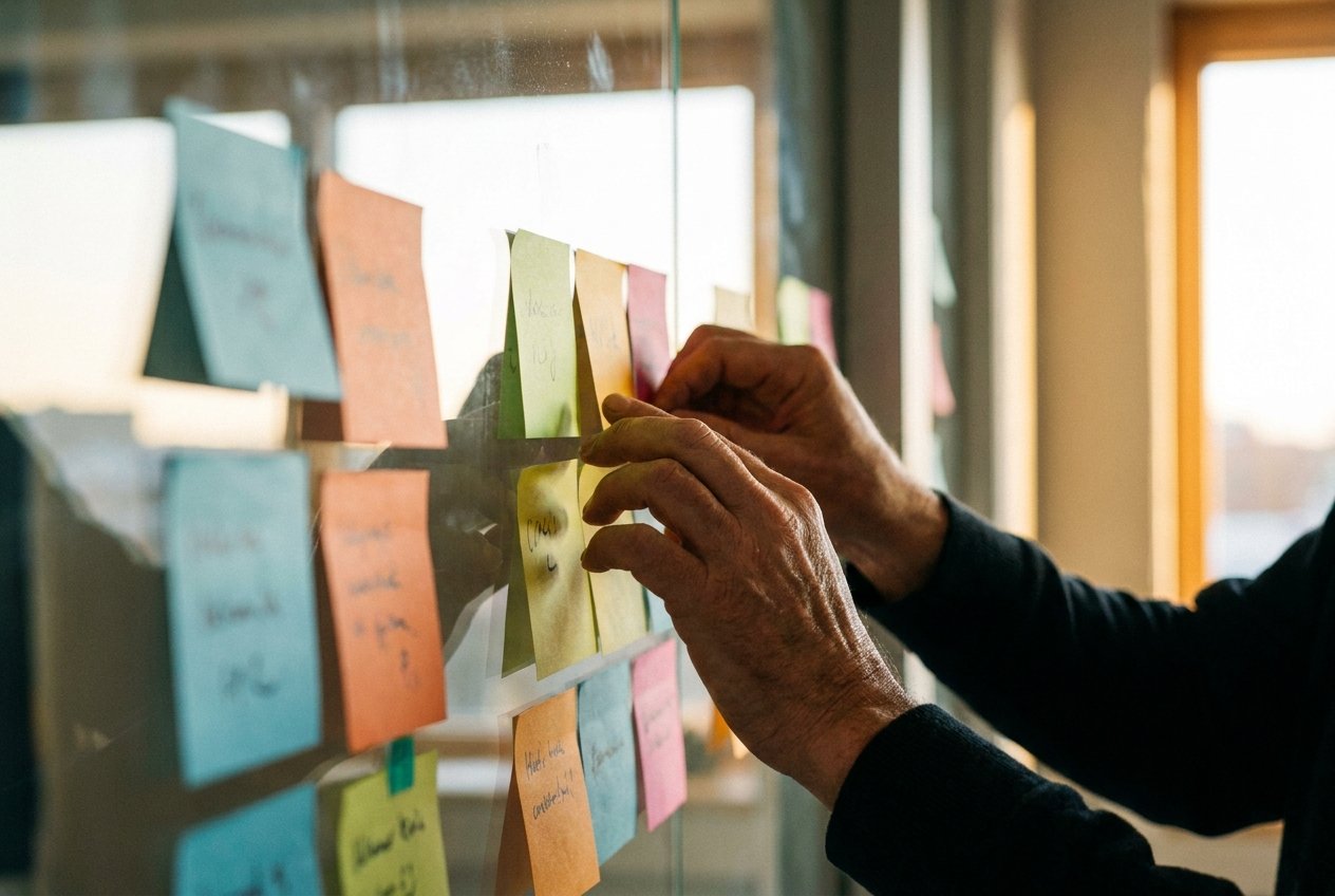 Ranking AI use cases on sticky notes