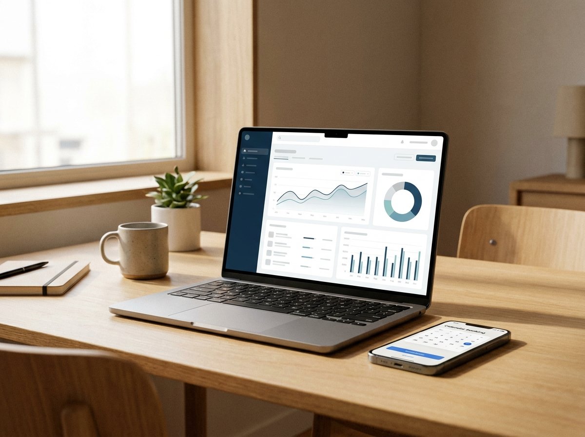 Business dashboard and booking calendar automation